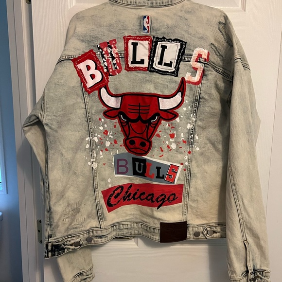 Chicago Bulls Jean Jacket FISLL DENIM - Picture 6 of 10